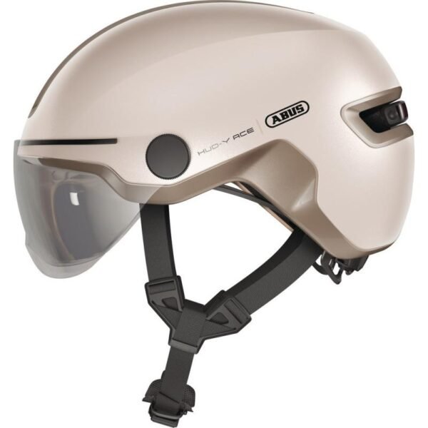 ABUS-HUD-Y-ACE-casque-velo-premium-pour-ville-et-velo-electrique.jpg Abus Hud-Y Ace - Casque Urbain avec Éclairage LED Magnétique