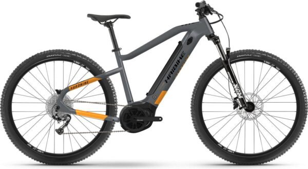 Haibike HardNine 4 Gris / Orange - VTT Électrique 29 Pouces