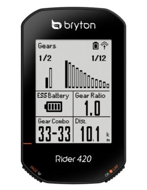 Bryton Rider 420 - GPS Vélo Haute Précision 5 Systèmes
