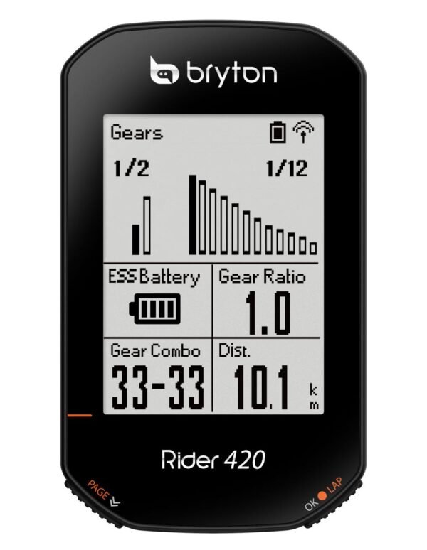 Bryton Rider 420 - GPS Vélo Haute Précision 5 Systèmes