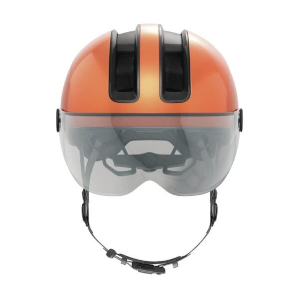 Casque-ABUS-HUD-Y-ACE-avec-feu-arriere-LED-rechargeable-haute-visibilite.jpg Abus Hud-Y Ace - Casque Urbain avec Éclairage LED Magnétique