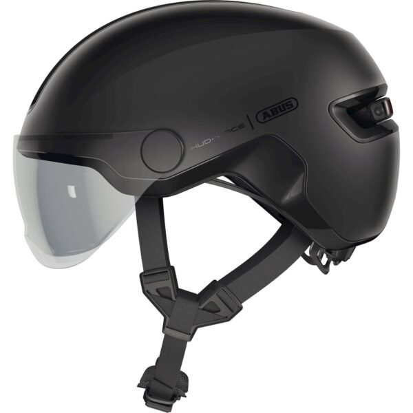 Casque-velo-urbain-ABUS-HUD-Y-ACE-avec-eclairage-intelligent.jpg Abus Hud-Y Ace - Casque Urbain avec Éclairage LED Magnétique