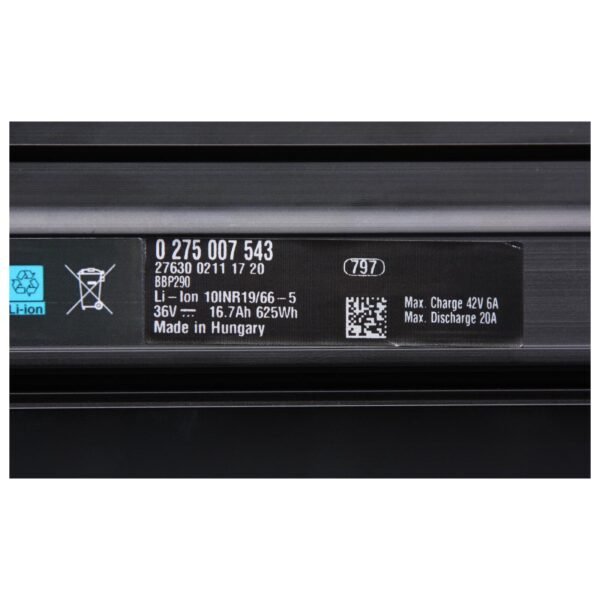 Bosch Original Rahmen Akku PowerTube PT 625 Wh Horizontal BBP290 36V 16,7Ah