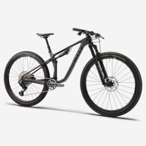 ROCKRIDER Vélo VTT tout suspendu XC cadre carbone RACE 940 S, Noir