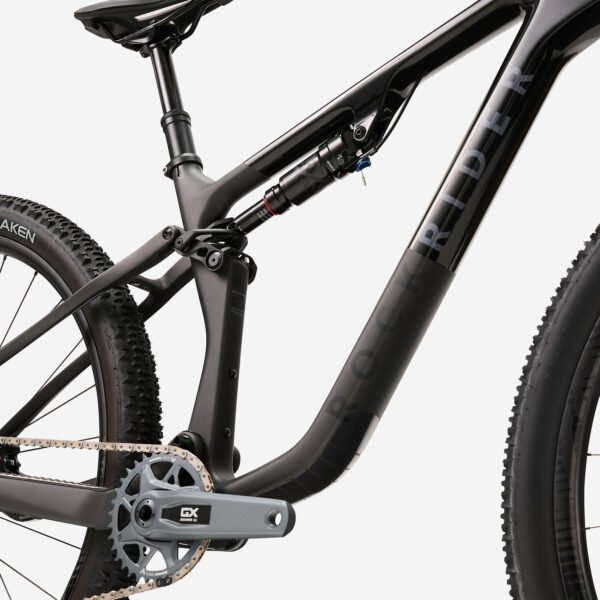ROCKRIDER Vélo VTT tout suspendu XC cadre carbone RACE 940 S, Noir