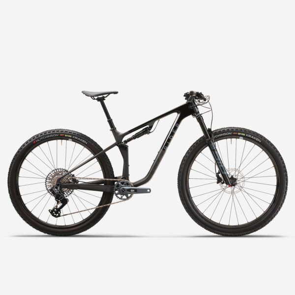 ROCKRIDER Vélo VTT tout suspendu XC cadre carbone RACE 940 S, Noir